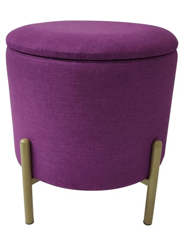 Echtwerk Opbergkruk "Logan" paars - (H)40 x Ø 36 cm