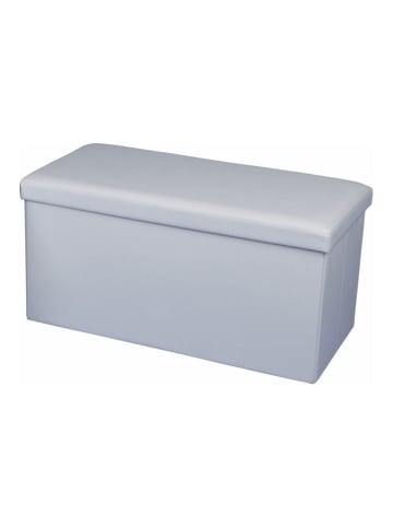 Echtwerk Aufbewahrungssitzbank "SeatBox" in Weiß - (B)76 x (H)38 x (T)38 cm