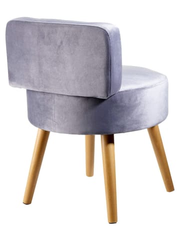 Echtwerk Hocker "Milo" w kolorze szarym - wys. 58 x Ø 43 cm