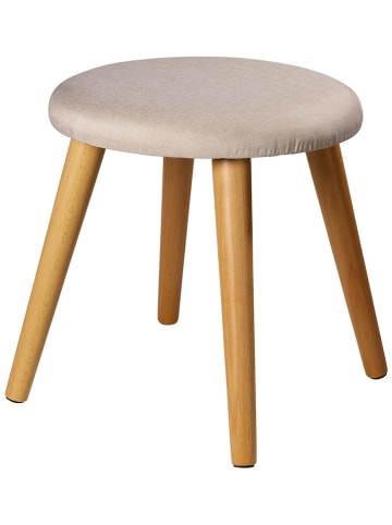 Echtwerk Zitkruk "Skandi" crème - (H)42 x Ø 40 cm