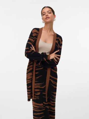 ONLY Longcardigan in Braun/ Schwarz