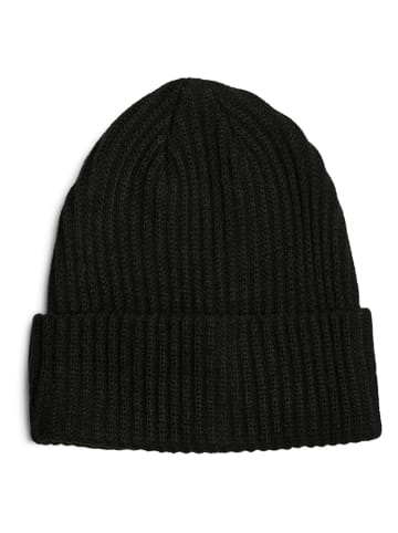 Pieces Czapka dzianinowa w kolorze czarnym