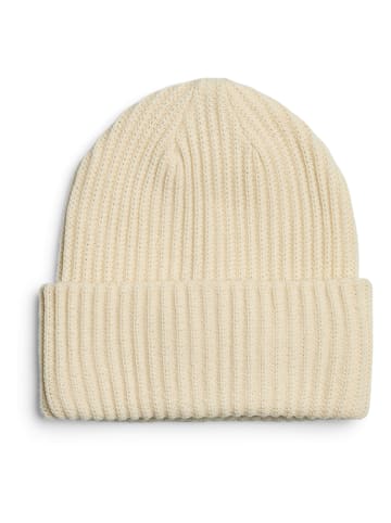 Pieces Czapka dzianinowa w kolorze beżowym