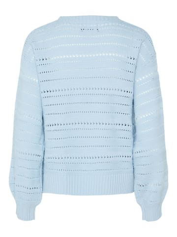 Pieces Sweter "Molly" w kolorze błękitnym