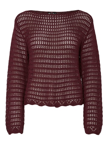 Pieces Sweter "Fallon" w kolorze brązowym