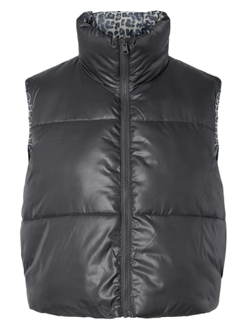 Pieces Kamizelka pikowana w kolorze szarym