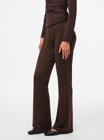 Pieces Broek "Pcroya" donkerbruin