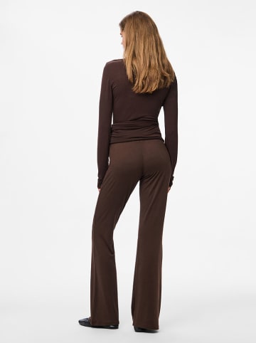 Pieces Hose "Pcroya" in Dunkelbraun