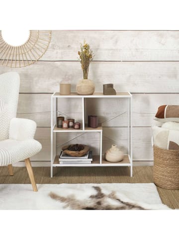 THE HOME DECO FACTORY Standregal in Hellbraun/ Weiß - (B)80 x (H)79,5 x (T)30 cm