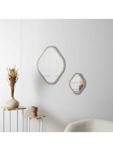 THE HOME DECO FACTORY Lustro w kolorze beżowym - wys. 60 cm