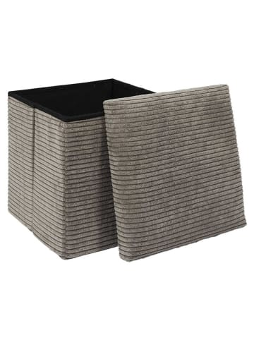 THE HOME DECO FACTORY Opbergkruk taupe - (B)38 x (H)38 x (D)38 cm