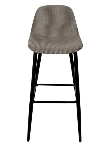 THE HOME DECO FACTORY 2-delige set: barkrukken taupe - (B)46,5 x (H)100,5 x (D)49,5 cm