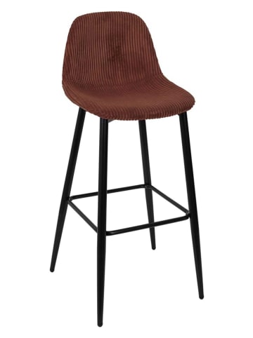 THE HOME DECO FACTORY 2-delige set: barkrukken rood/oranje - (B)46,5 x (H)100,5 x (D)49,5 cm