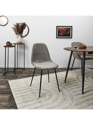 THE HOME DECO FACTORY 4-delige set: stoelen "Chase" grijs - (B)45 x (H)85 x (D)54 cm