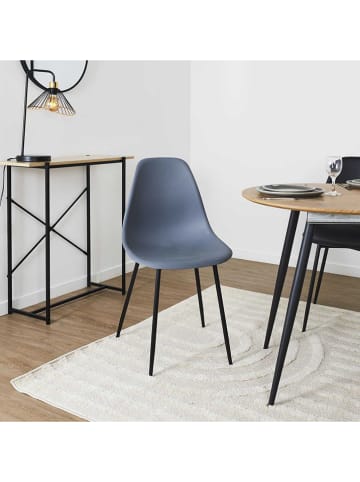 Rétro Chic Esszimmerstuhl ''Gustav'' in Grau - (B)50,7 x (H)84,8 x (T)45,5 cm