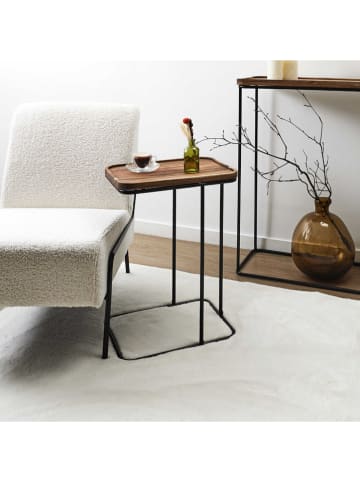 THE HOME DECO FACTORY Bijzettafel ''Cocooning'' bruin/zwart - (B)40 x (H)55 x (D)30 cm