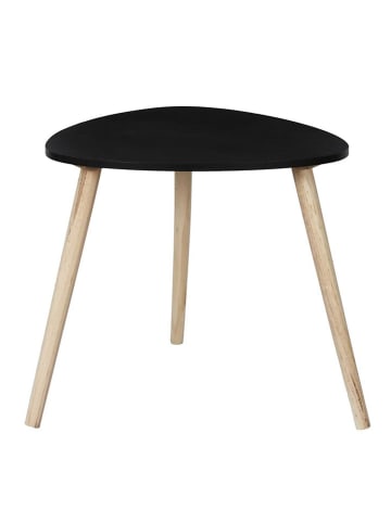 THE HOME DECO FACTORY Salontafel zwart/lichtbruin - (B)48 x (H)46 cm