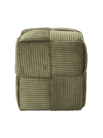 THE HOME DECO FACTORY Pouf in Khaki - (B)36 x (H)38 cm
