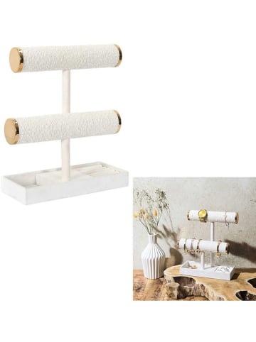 The Concept Factory Stojak na biżuterię w kolorze złoto-kremowym