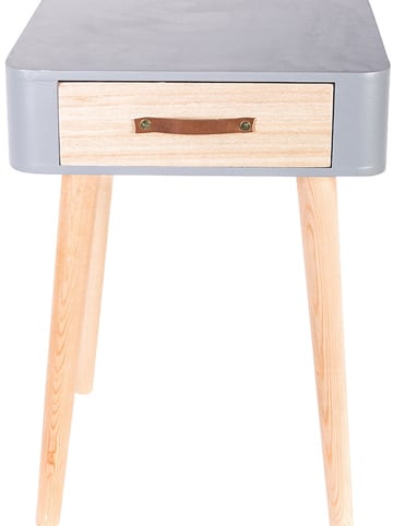 THE HOME DECO FACTORY Nachttisch in Grau - (B)38 x (H)48 x (T)38 cm