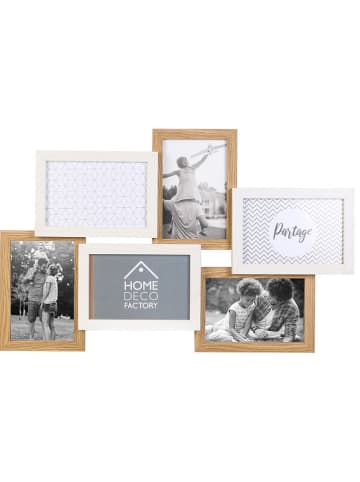 THE HOME DECO FACTORY Fotolijst naturel/wit - (L)49 x (B)31,5 cm