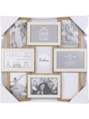 THE HOME DECO FACTORY Fotolijst naturel/wit - (L)44,5 x (B)44 cm