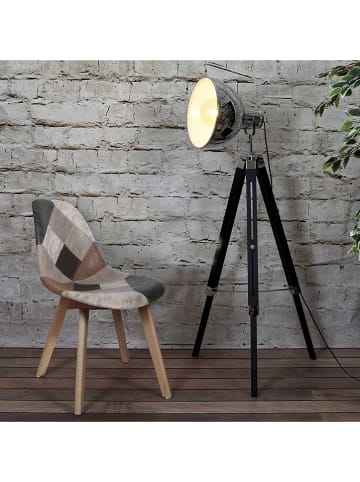 chairs for all Eetkamerstoel "Patchwork" bruin - (B)57,8 x (H)86,5 x (D)47 cm