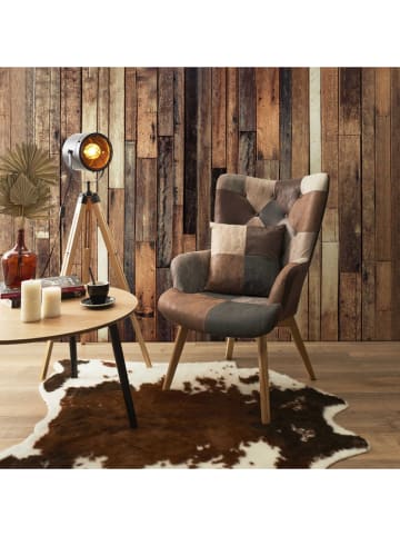 THE HOME DECO FACTORY Fotel "Helsinki" w kolorze brązowym - 72 x 99,5 x 66 cm