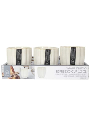 Make a Wish 4er-Set: Espressobecher  in Weiß/ Beige - 120 ml