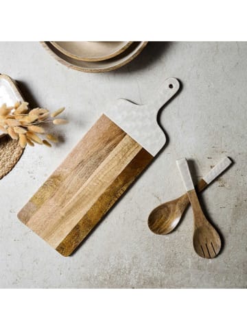 Ethnical Life Snijplank bruin/crème - (L)58 x (B)19 cm