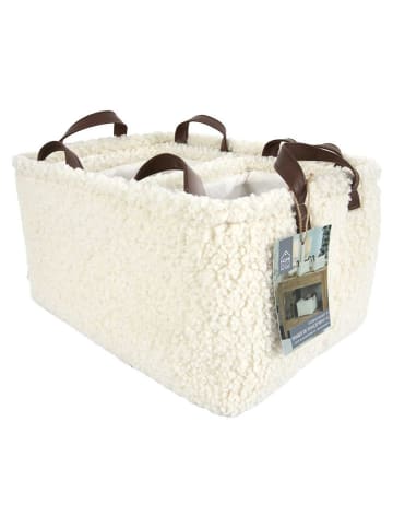 THE HOME DECO FACTORY Kosze (3 szt.) w kolorze kremowym - wys. 20 cm