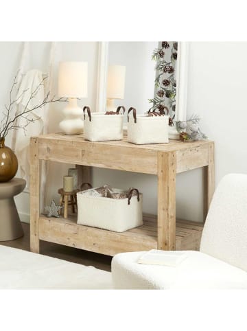 THE HOME DECO FACTORY 3er-Set: Körbe in Creme - (H)20 cm