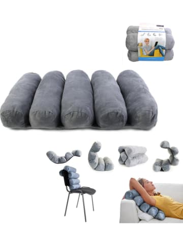 The Concept Factory Relax-Kissen in Grau - (L)53 x (B)38 cm