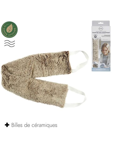 HYGGE Mikrofalowy ogrzewacz w kolorze beżowym do szyi - 48 x 10,5 cm