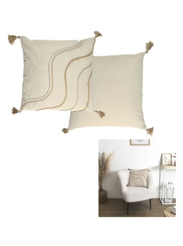 Ethnical Life Kussen beige - (L)40 x (B)40 cm