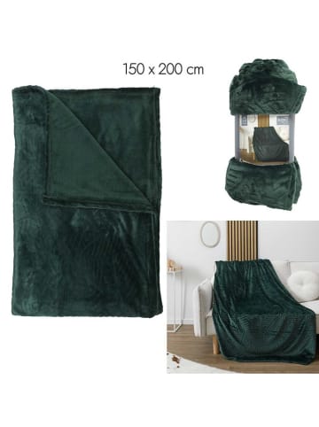 HYGGE Plaid groen - (L)200 x (B)150 cm