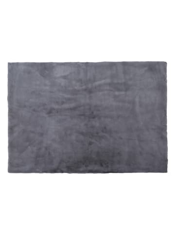 THE HOME DECO FACTORY Kurzflor-Teppich in Grau - (L)170 x (B)120 cm