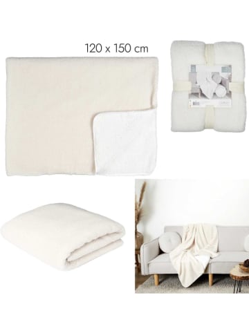 Ethnical Life Plaid crème - (L)150 x (B)120 cm