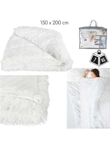 THE HOME DECO FACTORY Verzwaringsdeken wit - (L)200 x (B)150 cm