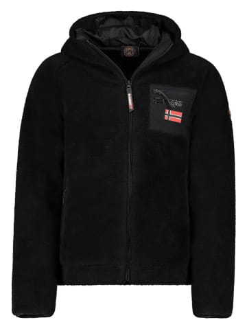Geographical Norway Kurtka polarowa w kolorze czarnym