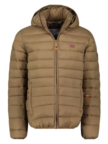 Geographical Norway Kurtka pikowana "Amigolor" w kolorze szarobrązowym