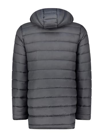 Geographical Norway Doorgestikte mantel "Amigobadge" antraciet