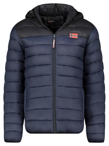Geographical Norway Doorgestikte jas "Amigoglerc Hood" donkerblauw/zwart