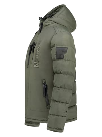 Geographical Norway Kurtka puchowa "Beachwood" w kolorze khaki