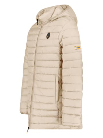 Geographical Norway Płaszcz pikowany "Amigomap" w kolorze beżowym