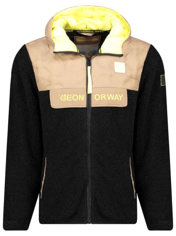 Geographical Norway Kurtka polarowa "Teclass" w kolorze czarno-beżowym