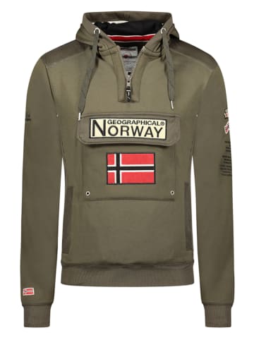 Geographical Norway Bluza "Gymclass" w kolorze khaki