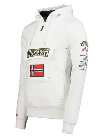 Geographical Norway Hoodie "Gymclass" in Weiß
