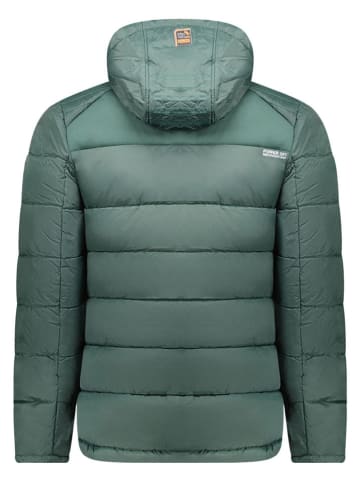 Geographical Norway Kurtka pikowana w kolorze zielono-pomarańczowym