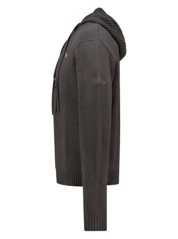 Geographical Norway Sweter "Flicker" w kolorze antracytowym